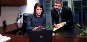 Sommers Schwartz attorneys discussing strategy